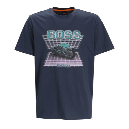 CAMISETA AZUL OSCURA TE ENTER HUGO BOSS